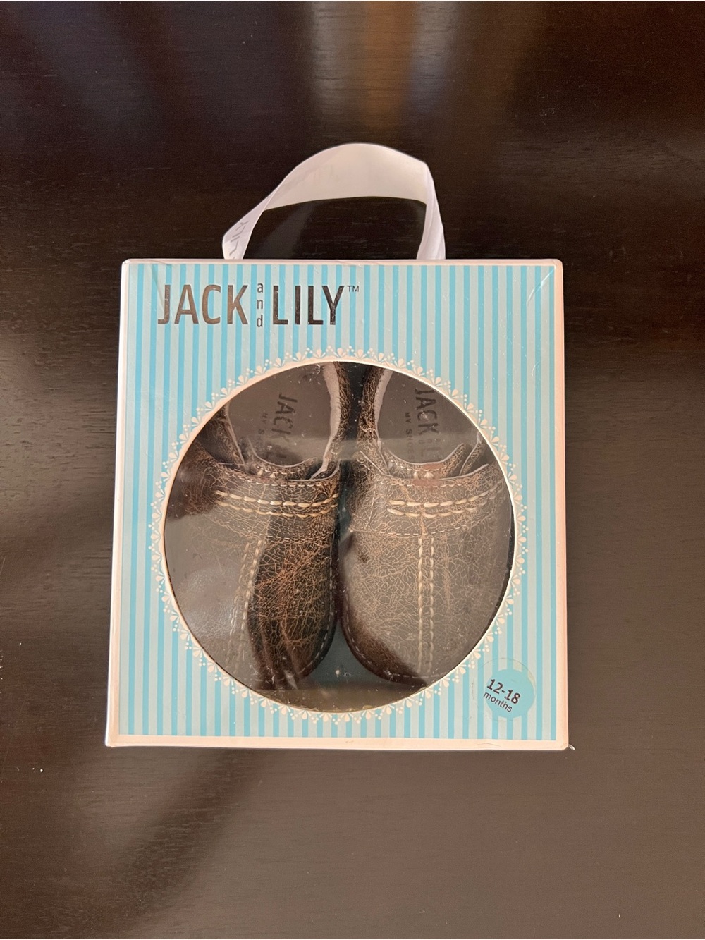 Jack and Lily Brown Baby Walker Shoes 12-18 months